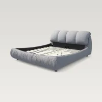 Elysian Upholstered Platform Bed with Oversized Headboard