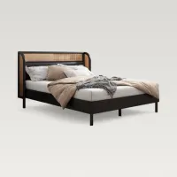 Loretta Woven-Rattan Queen Bed