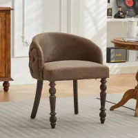 Elston Hand-tufted PU Accent Chair
