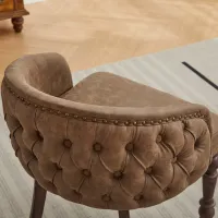 Elston Hand-tufted PU Accent Chair