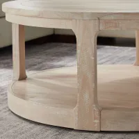 Elyra Curved 2-Tier Round Coffee Table