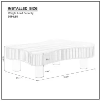 Eldon Drum-Shaped Coffee Table