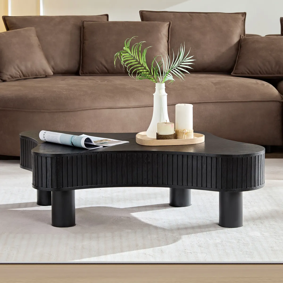 Eldon Drum-Shaped Coffee Table