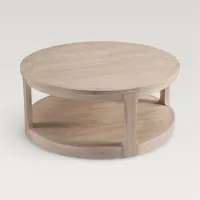 Elyra Curved 2-Tier Round Coffee Table
