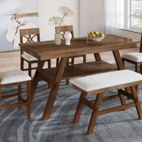 Caldwell Reclaimed-Wood Counter Height Dining Set