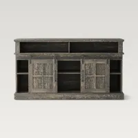 Valenco 58-Inch Freestanding TV Console with LED Lighting and Vintage Design