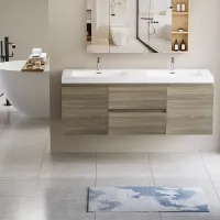 Everson Floating Bathroom Vanity with Double Sink
