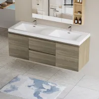 Everson Floating Bathroom Vanity with Double Sink