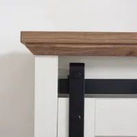 Vallier Sliding-Barn-Door 5-Drawer Dresser