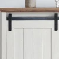 Vallier Sliding-Barn-Door 5-Drawer Dresser