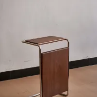 Alderwood Japanese-Inspired Side Table