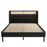 Loretta Woven-Rattan Queen Bed