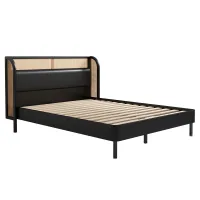 Loretta Woven-Rattan Queen Bed