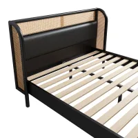 Loretta Woven-Rattan Queen Bed