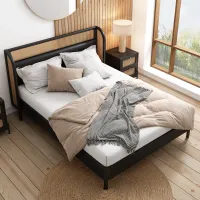 Loretta Woven-Rattan Queen Bed