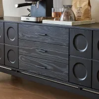 Elvane Solid-Wood Mid-Century TV Stand
