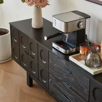 Elvane Solid-Wood Mid-Century TV Stand