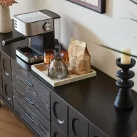 Elvane Solid-Wood Mid-Century TV Stand