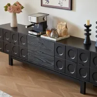 Elvane Solid-Wood Mid-Century TV Stand