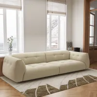 Arlo Frosted-Fabric Sofa