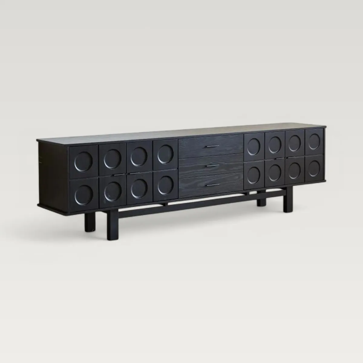 Elvane Solid-Wood Mid-Century TV Stand