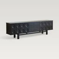 Elvane Solid-Wood Mid-Century TV Stand